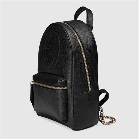 gucci soho backpack black|gucci soho chain backpack.